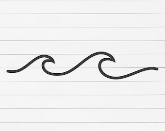 Metal Wave Wall Art | Rustic Beach Decor