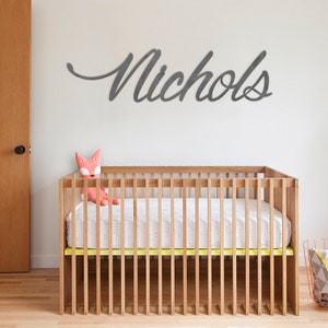 Custom Name Sign | Nursery Name Sign | Baby Name Sign | Metal Name Sign | Over Crib Sign | Baby Shower Gift | Nursery Wall Decor