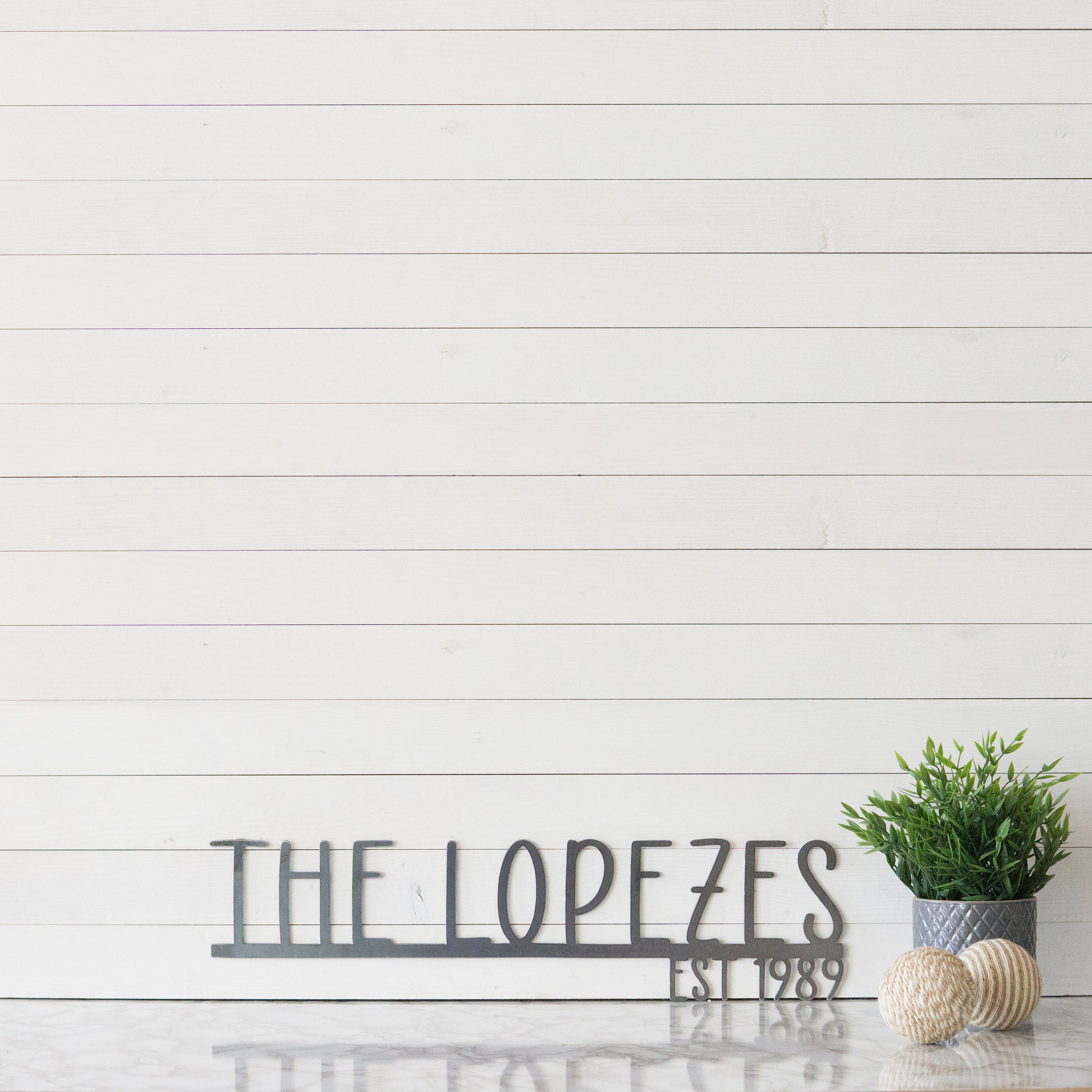 Personalized Family Name Sign | Metal Last Name Sign | Family Established Sign | Metal Family Name Sign | Wall Decor | Wedding Gift