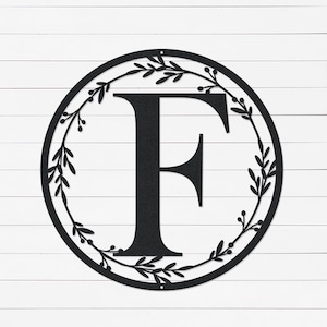 Personalized Monogram Sign: Custom Family Name, Established Date Metal Wall Art