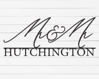 Personalized Mr and Mr Metal Sign | LGBTQ Wedding Decor