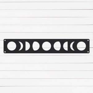 Moon Phases Sign | Moon Decor | Moon Phases Decor | Moon Cycle Decor | Moon Phases Wall Art | Boho Decor | Metal Sign