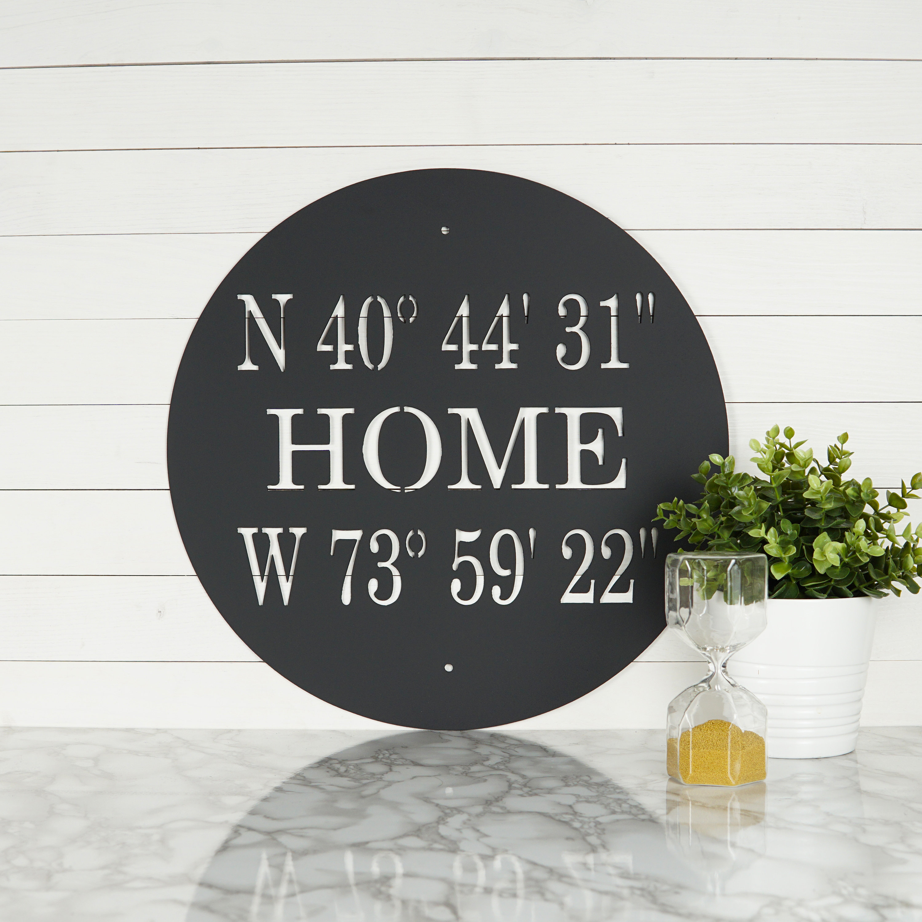 GPS Coordinates Sign | Latitude Longitude Signs | Personalized Wedding Gift | Housewarming Gift | Realtor Closing Gift | New Home Gift