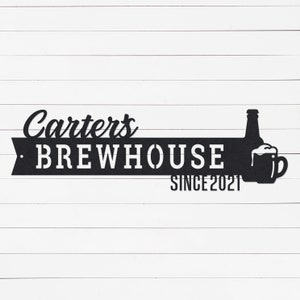 Custom Bar Sign | Home Bar Sign | Man Cave Sign | Personalized Bar Sign | Pub Sign | Metal Sign | Anniversary Gift | Gifts for Dad