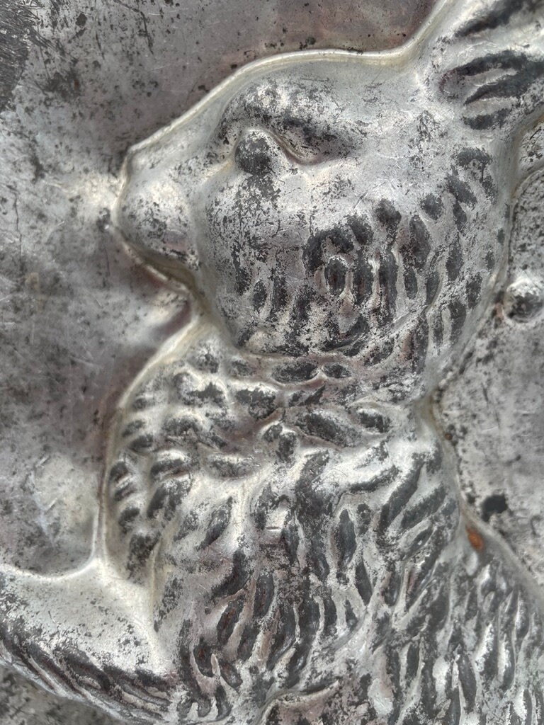 Vintage Large Standing Rabbit With Basket Metal Chocolate Mold - Etsy