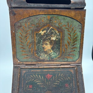 Antique General Country Store Tin Spice Bin