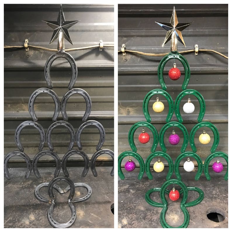 Horseshoe Christmas Tree Etsy