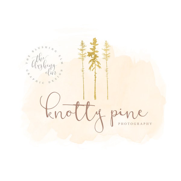 Watercolor Logo, Rustic Logo, Watermark, Premade Logo, Graphic Design, Business Logo, Logo Design, Photography Logo