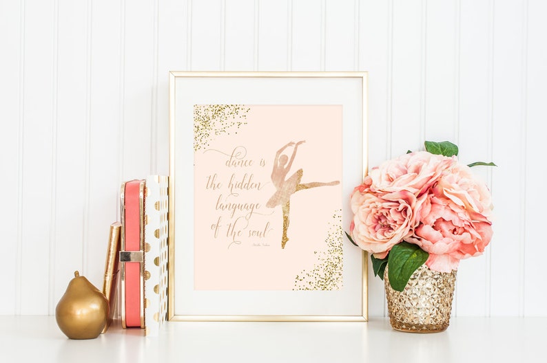 Ballet Print, Martha Graham Quote, Dance Art, Printable Art, Ballet Dancer Art, Ballet Printable image 1