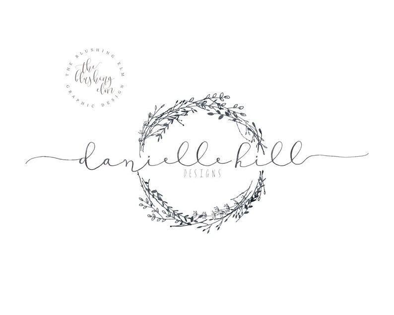 Rustic Logo, Premade Logo, Graphic Design, Business Logo, Logo Design, Photography Logo, Feminine Rustic image 2