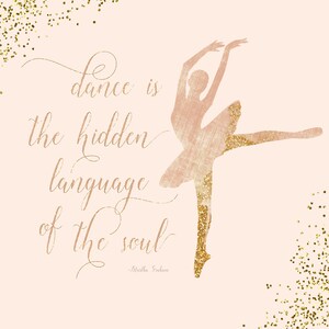 Ballet Print, Martha Graham Quote, Dance Art, Printable Art, Ballet Dancer Art, Ballet Printable image 2