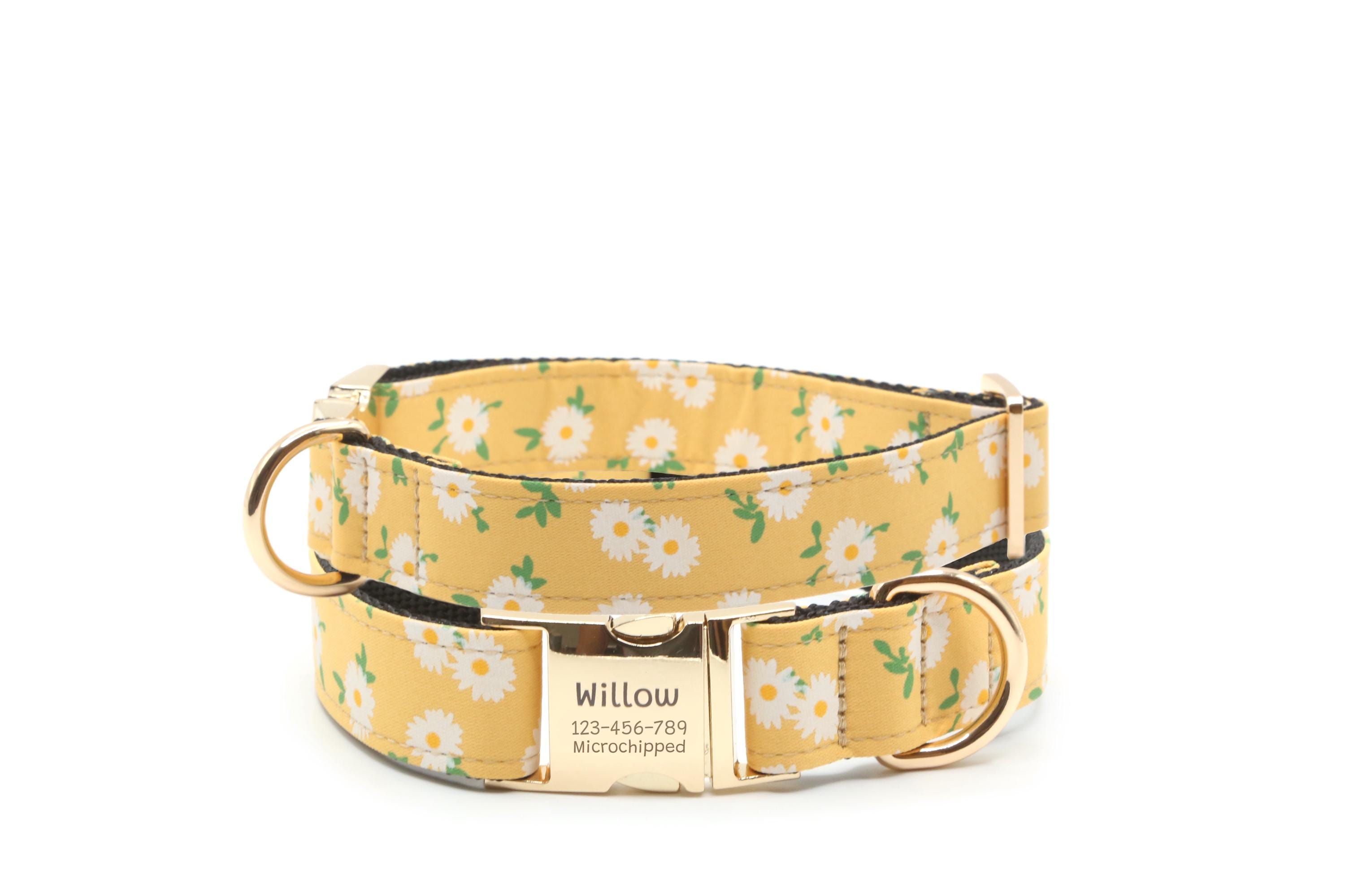 Yellow Floral Dog Buckle Belt Fall Golden Bloom Fabric Belt main image 3