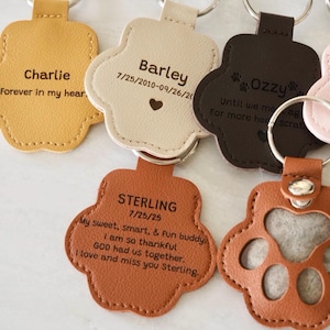 Pet hair memorial charm, Personalized keepsake holder for dog and cat fur storing, Engraved pet loss gift. image 3