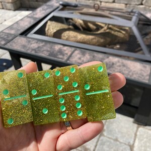 Golden Green Dominoes