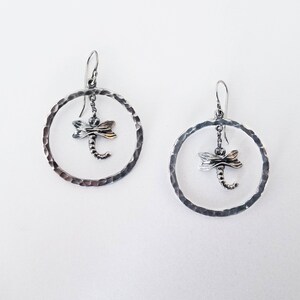 Firefly Hoop Earrings, Firefly Earrings, Abstract Earrings, Sterling Silver Jewelry, Hoop Earrings, Sterling Silver .925