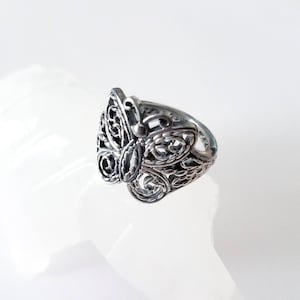 Butterfly Ring, Silver Ring, Filigree Ring, Sterling Silver Jewelry, Butterfly Jewlery, Sterling Silver .925