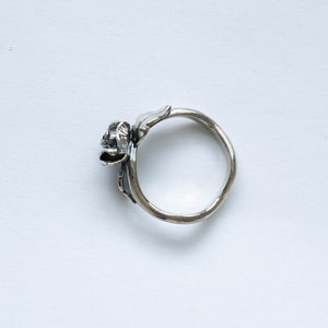 Rose Ring, Silver Ring, Rose Flower Ring, Sterling Silver Jewelry, Handmade Jewlery, Sterling Silver .925 image 5