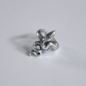 Kundalini Ring, Snake Ring, Fine Detail Ring, Silver Ring, Sterling Silver Jewelry, Handmade Jewelry, Sterling Silver .925