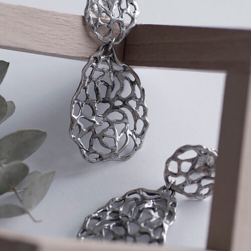 Ceres Drops Earrings, Silver Earrings, Silver shops drop Earrings, Sterling Silver Jewelry, Sterling Silver .925