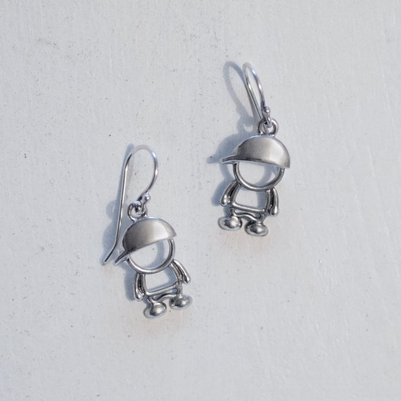 Mens Hoop Earrings-Hammered Huggie Hoop in Sterling Silver-Mens Jewelr –  GloraFlora