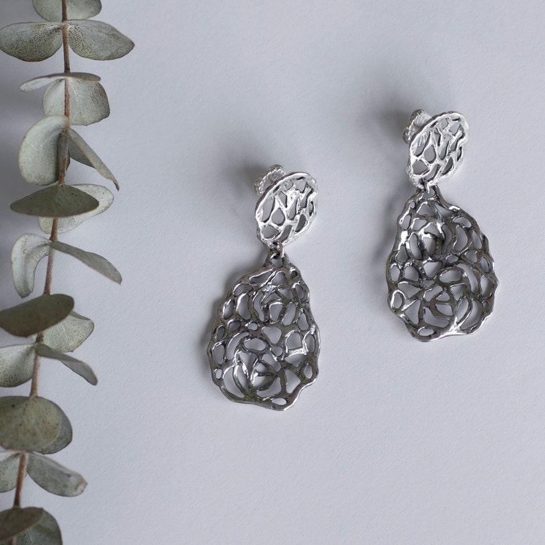 Ceres Drops Earrings, Silver Earrings, Silver shops drop Earrings, Sterling Silver Jewelry, Sterling Silver .925
