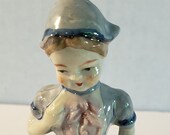 Vintage Occupied Japan Dutch Girl Butter Churn Figurine