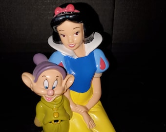 Vintage Disney Snow White and Dopey Dwarf Figurine