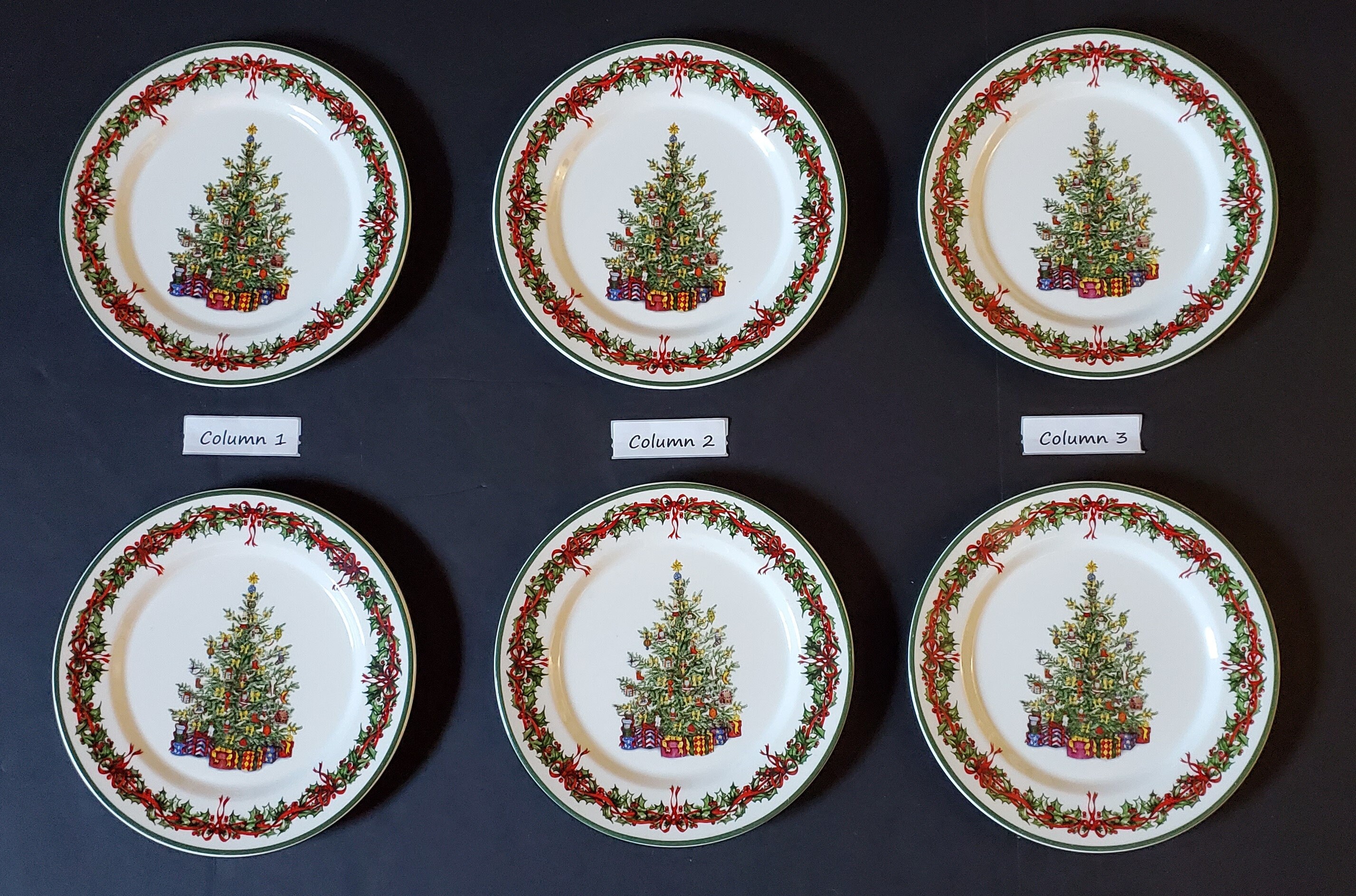 Vintage 1980s Set of 6 Traditions Holiday Celebrations Christopher Radko Traditions Christmas Plates Etsy
