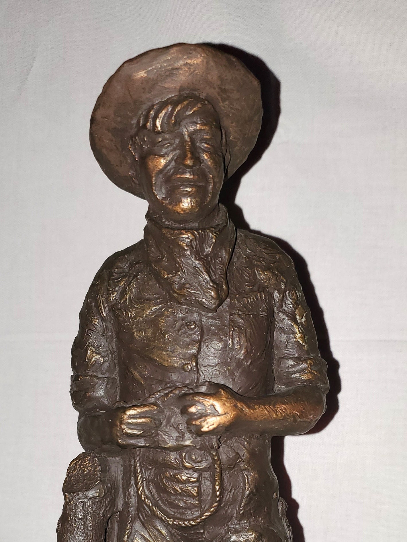 Antique Cowboy Sculpture - Etsy