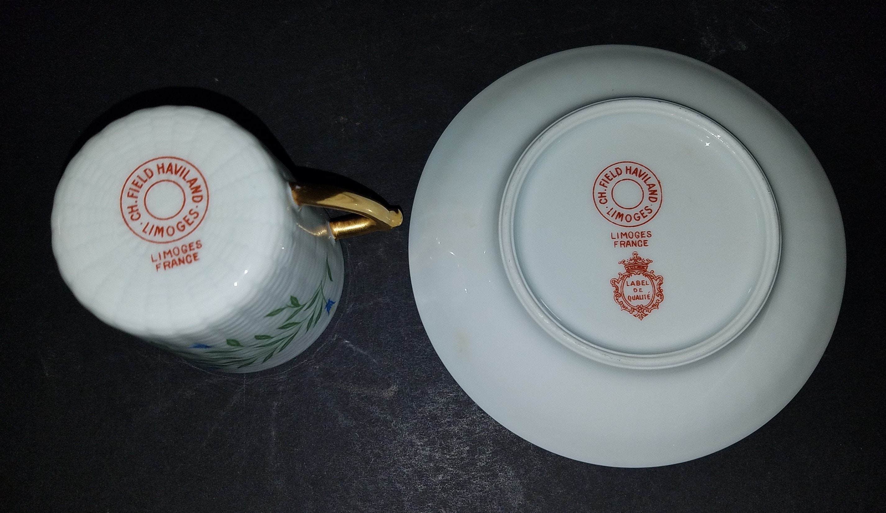 CH Field Haviland ティーカップ・ソーサー6個 【公式通販】 CH Field Haviland ティーカップ・ソーサー6個 【公式通販】