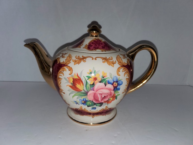RARE James Sadler Tea Set Teapot Creamer & Sugar Bowl Etsy