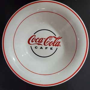 Vintage Gibson Set of 4 Coca Cola Café 9” Bowls