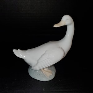 Vintage NAO Lladro Spain White Goose Duck Handmade Porcelain Figurine