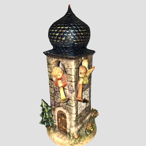 Vintage Rare Goebel Hummel 1988 Clock Tower – Call to Worship Figurine - WORKS