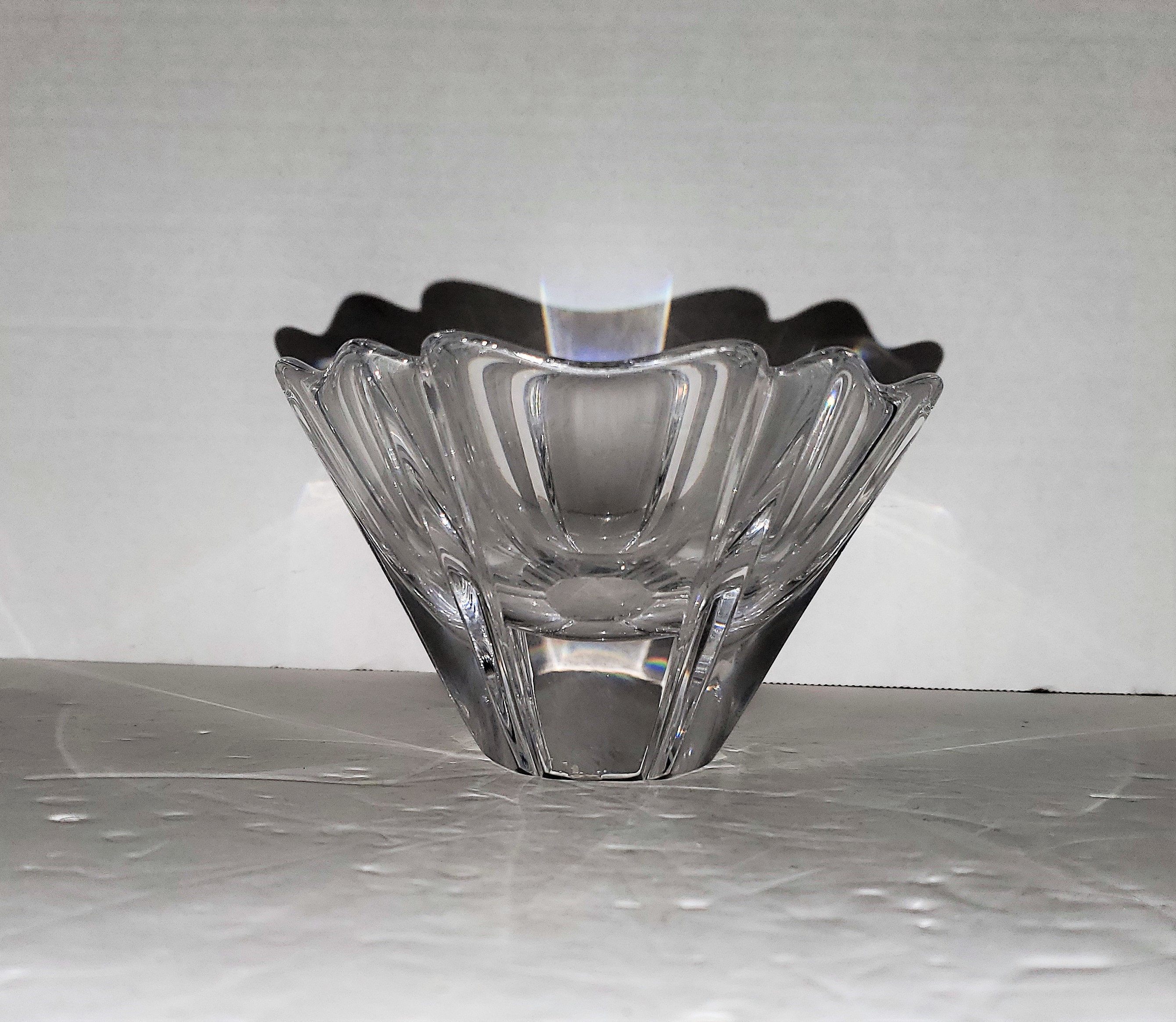 Beautiful Vintage Orrefors Sweden Crystal Candy Nut Trinket Dish Bowl ...