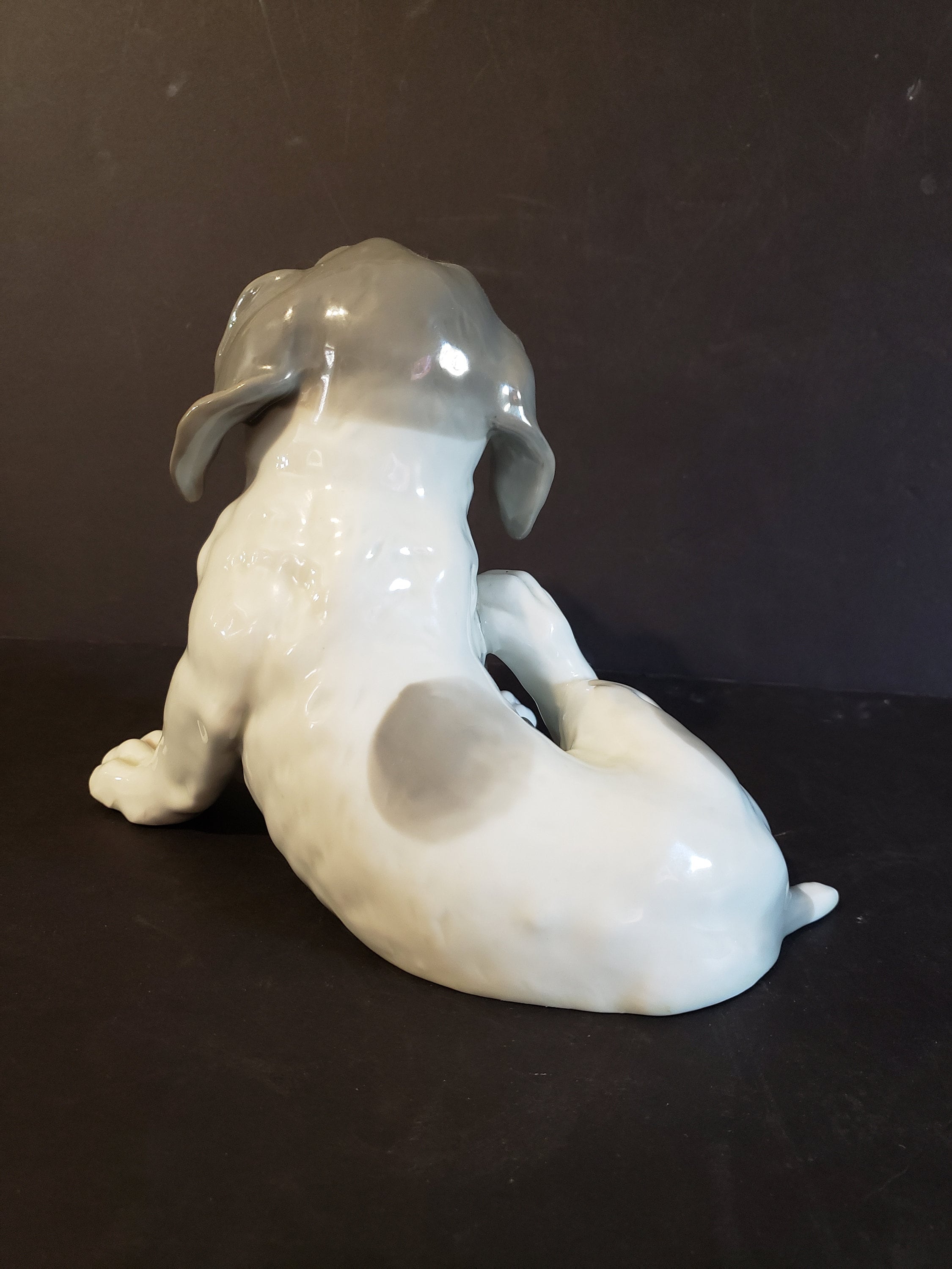 Antique Gebruder Heubach Large Scratching Ear Porcelain Dog | Etsy