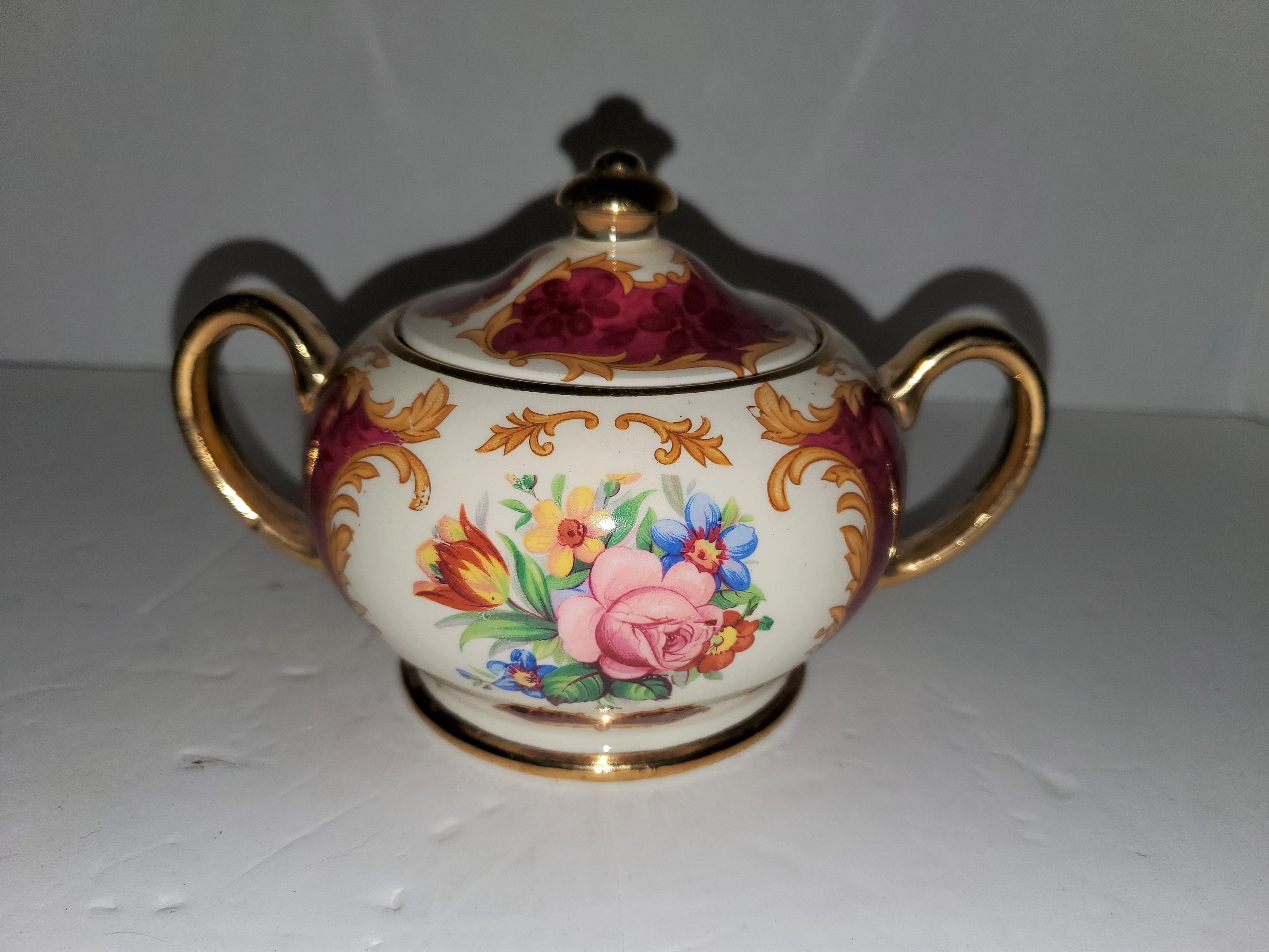 RARE James Sadler Tea Set Teapot Creamer & Sugar Bowl Etsy
