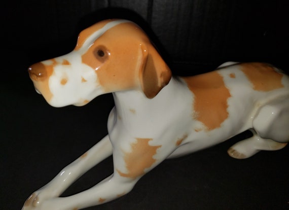 Lomonosov Porcelain Dog Figurine Afgan Grey GIFT AUTHENTIC RUSSIAN