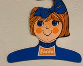 Rare Fanta Coca Cola Double Sided Wall Hanger Sign