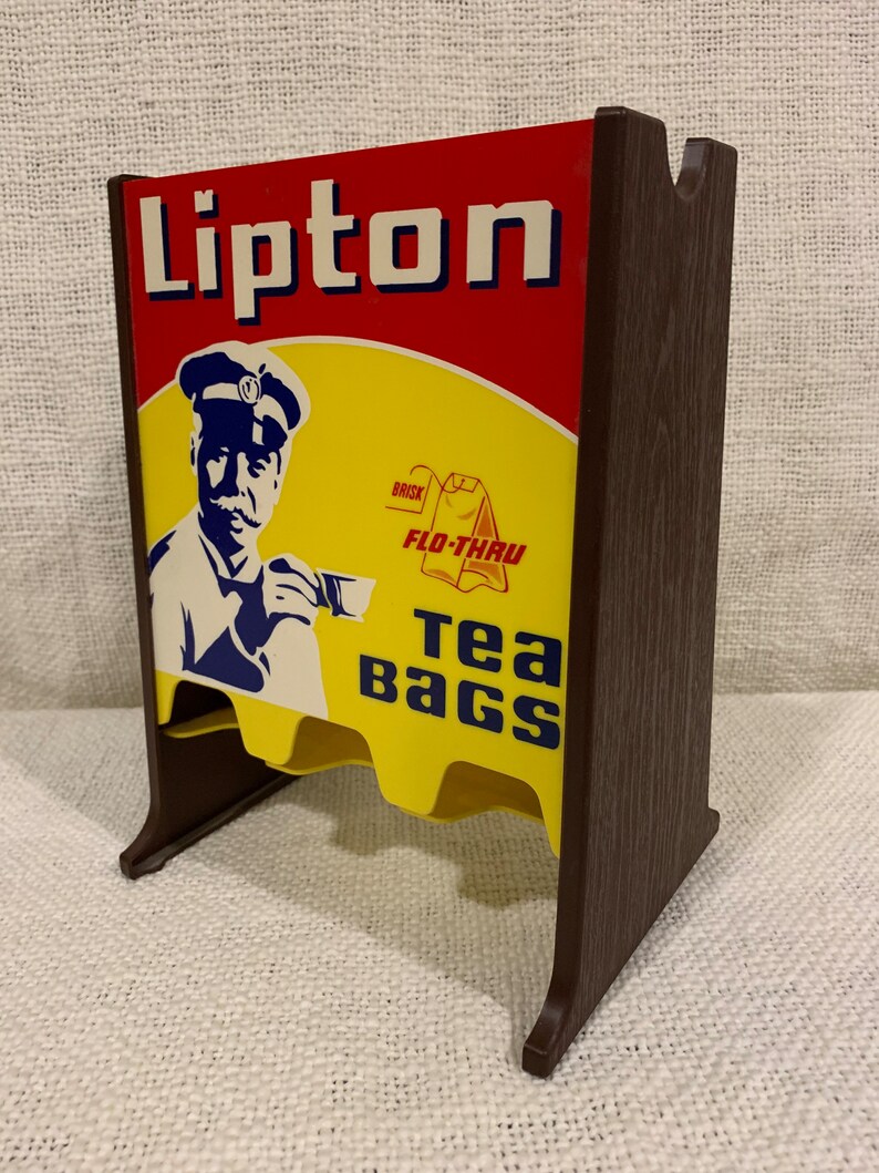 Vintage Lipton Tea Bag Holder Dispenser Countertop Restaurant Motel Etsy