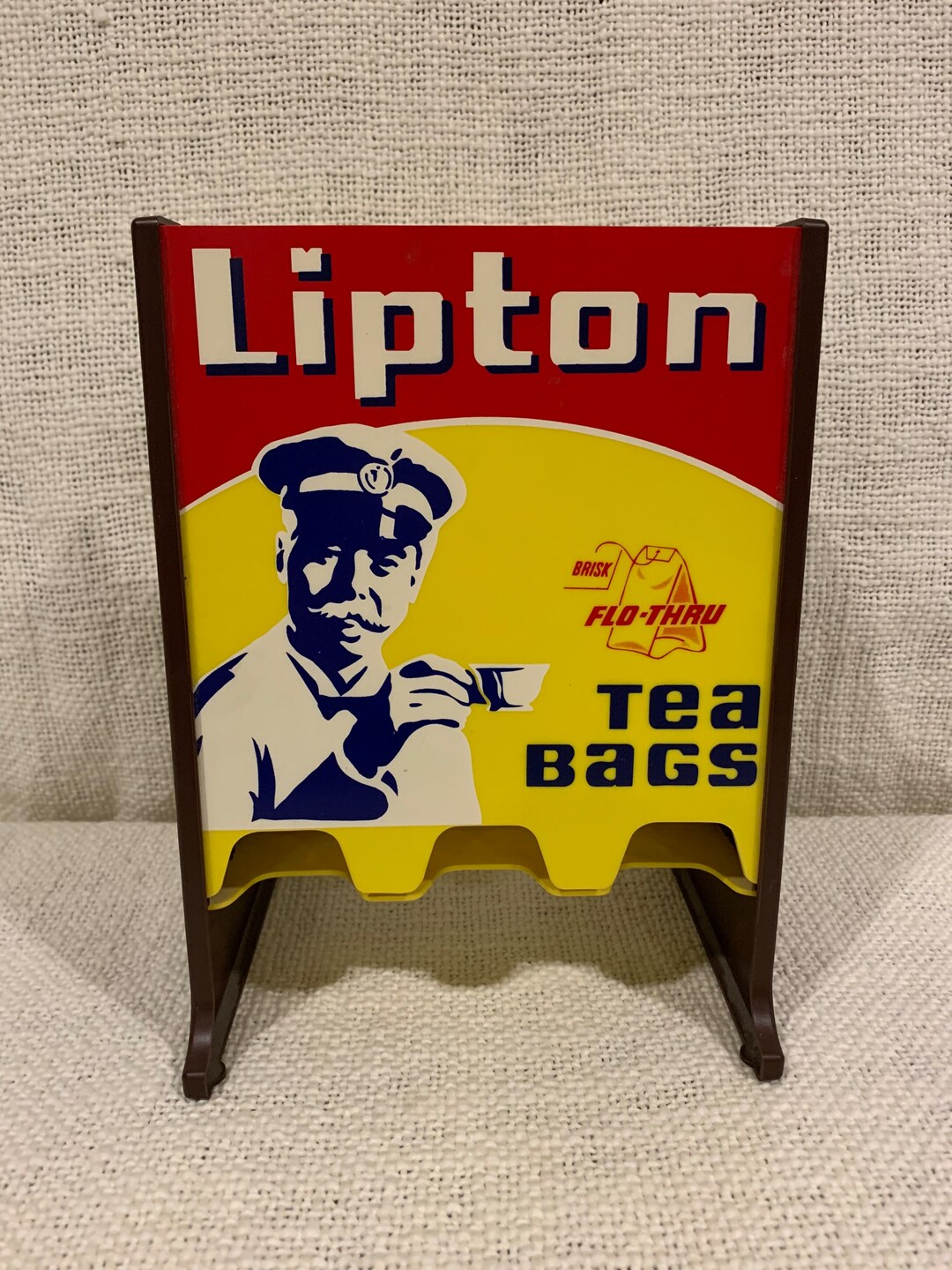 Vintage Lipton Tea Bag Holder Dispenser Countertop Restaurant Motel Etsy
