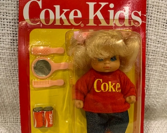 Vintage Coca Cola Coke Kids Doll Original Package NOS 1986