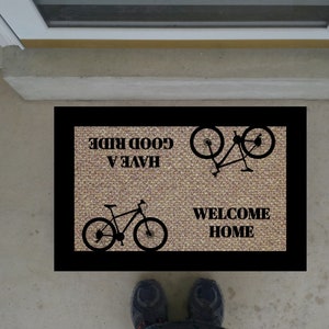BICYCLE-WELCOME HOME Doormat, 18&quot;X30 24&quot;X36,