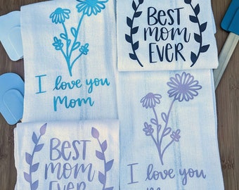 Express Your Love for Mom with Our Sentimental Tea Towels - Perfect Gift Ideas! Mother's Day tea towels - gift for mom - unique gift for mom