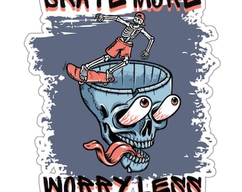 Skateboard Stickers for Skateboard, Water Bottle, Helmet, Car
