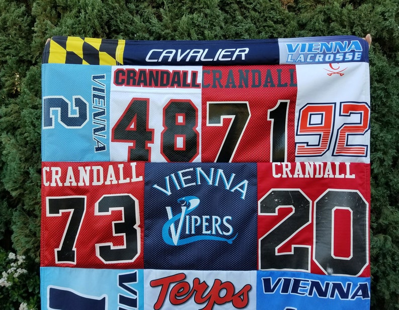Custom Memory Quilt with Sports Jerseys memory quilt with Etsy