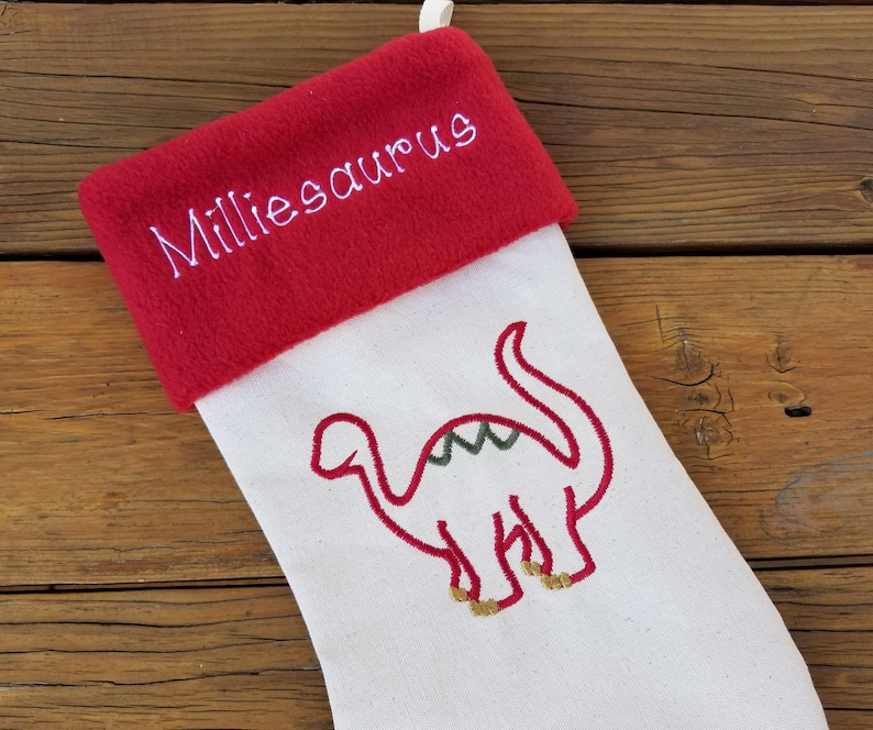 colorful Christmas mantel funny holiday decor kids stockings mamasaurus daddysaurus dinosaur stocking Personalized Christmas stocking