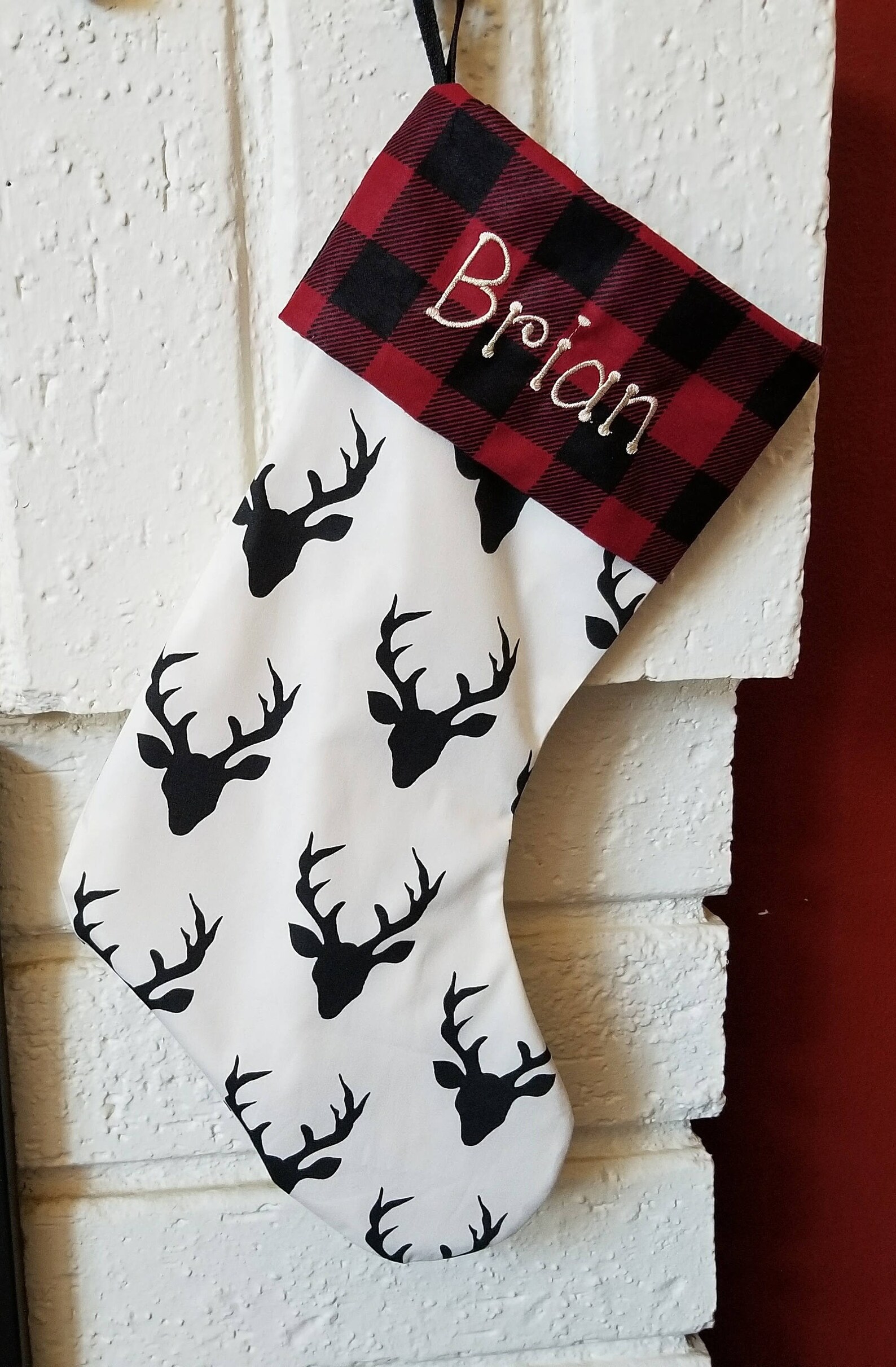 Personalized Best Bucking Dad Antlers Deer Custom Tie Bar Tack Clip