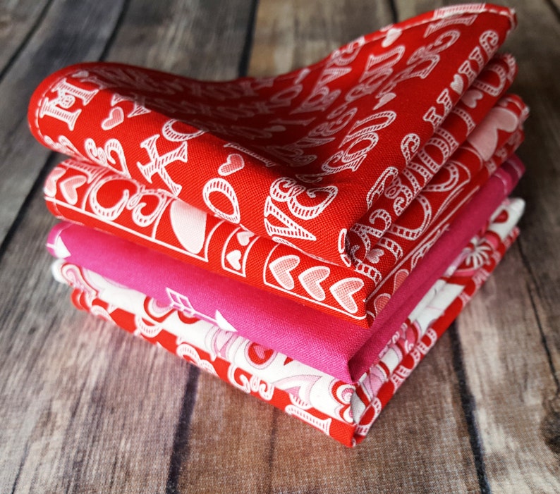 Lunch Box Napkins Set of 5 Valentine's Day Variety Etsy
