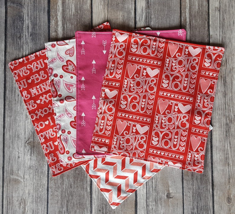 Lunch Box Napkins Set of 5 Valentine's Day Variety Etsy